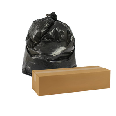 Liquipak 200 Heavy Duty Recycled And Recyclable Black Bin Bags 100L Household Refuse Sacks 15Kg Chsa Tested 737mm X 965mm 18X29X38 22 Micro from B&Q