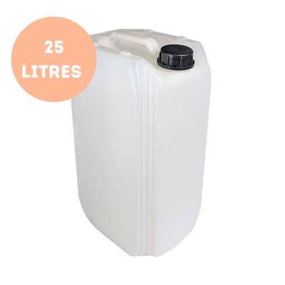Liquipak 25L Heavy Duty Water Container Stackable Hdpe Plastic Food Safe Drum Jerry Can Din 61 Cap Storage from B&Q