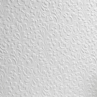 Sophie Laurence White Anaglypta Paintable Wallpaper Embossed Original Wilton Rd314