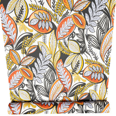 Sophie Laurence Multi Retro Floral Wallpaper Tropical Leaf Textured Vinyl Paste The Wall Feature from B&Q