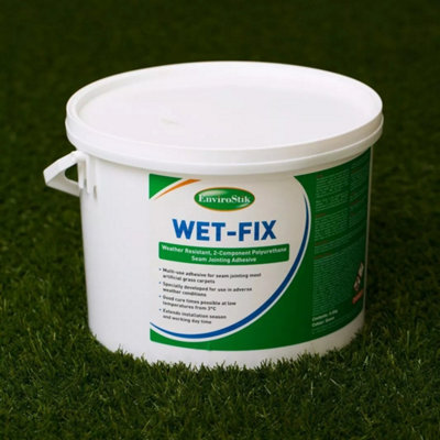 Grass Warehouse Artificial Grass Glue Adhesive Wetfix 5Kg Tub + 0.5Kg Hardener Fake Turf Astro from B&Q