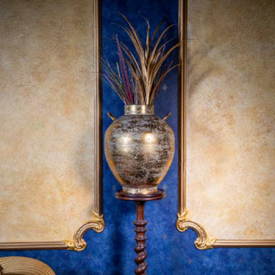 Madison & Mayfair Large Antique Gold Decorative Vase from B&Q