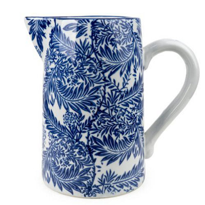 Madison & Mayfair Large Blue & White Floral Milk Jug from B&Q