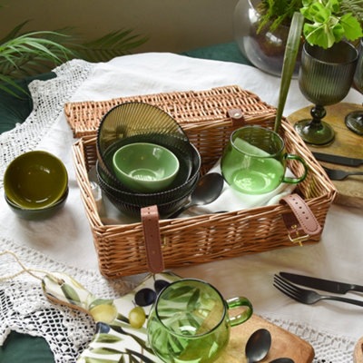 Madison & Mayfair Small Luxury Hamper Full WickerNatural from B&Q