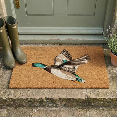 Madison & Mayfair Coir Duck Motif Welcome Doormat from B&Q