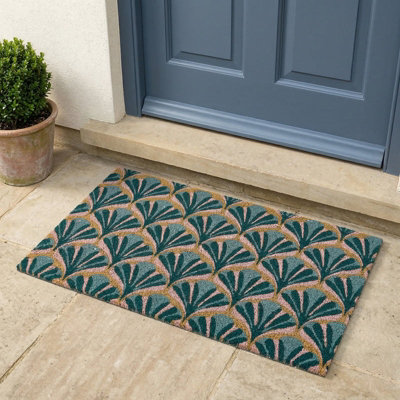 Madison & Mayfair Coir Art Deco Motif Welcome Doormat from B&Q