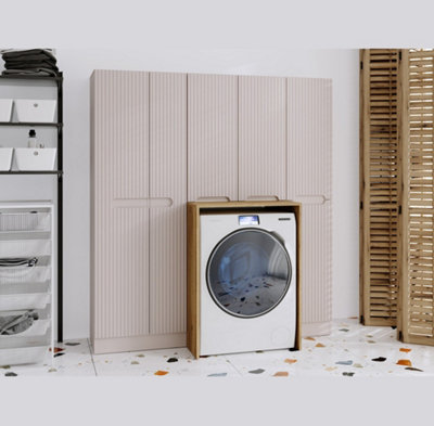 Impact Furniture Washing Machine Cabinet Bathroom Laundry Utility Room Cupboard Storage Set Nova from B&Q