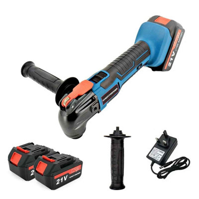  - Multi Function Tool Electric Saw Trimmer Shovel Cutting Machine 6 Speeds Sander Scraper Saw With 2 Batteries