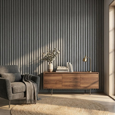 Grey Grid Easy Self-Adhesive 3D Grille Wallpaper For Background Walls & Decorative Partitions
