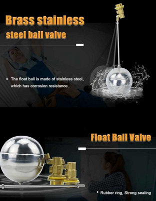 Brass Float Valve With Ss201 StemCold And Hot Water Tank Ball Valve For Cisterns And Expansion Tanks from B&Q