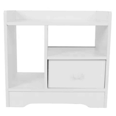  - Bedroom Bedside Table Night Stand Cabinet With Drawer Home Storage Organizer