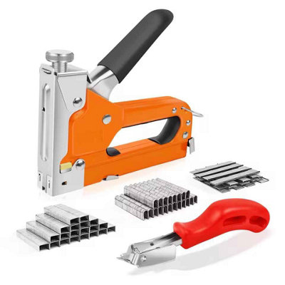 3 In 1 Heavy Duty Manual Staple Gun With 3000 Staples from B&Q