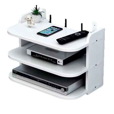 Wifi Router And Power Strip Wall Mount Shelf  Hidden Cable Organizer from B&Q