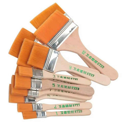 - 12Pcs Paint Brushes Set For Acrylic Oil Drawing Watercolor Wooden Painting Brush
