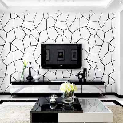  - 9.5M Length Non-Woven Fabric Wallpaper Solid Color Waterproof Background Wallpaper