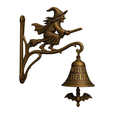 Witch Doorbell Halloween Door Hanger Bell With Witch Gothic from B&Q