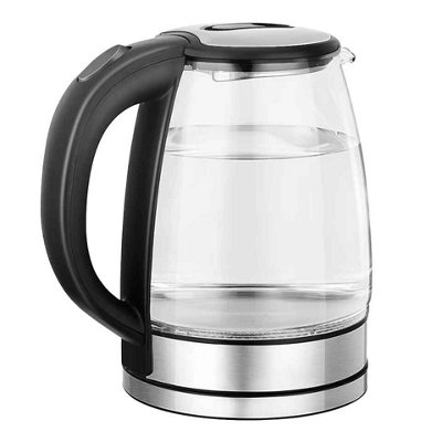  - 220V 1.8L Electric Kettle Glass Tea Kettle 1500-1800W Water Boiler Home Kitchen Water Heater