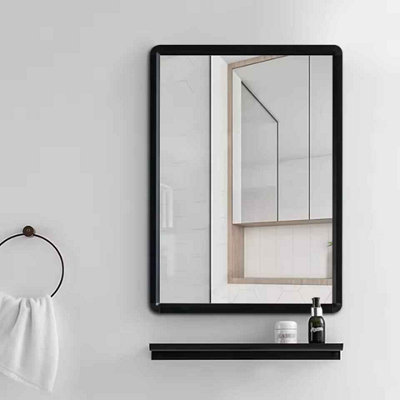  - Wall Mounted Rectangular Aluminum Alloy Frame Bathroom Mirror Vanity Framed Mirror
