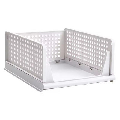 - Set Of 4 Stackable Pp Pull Out Wardrobe Organiser Drawers
