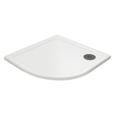 Plum&clay Magnesa White Quadrant Low Profile Shower Tray (L)800mm (W)800mm (H)30mm from B&Q