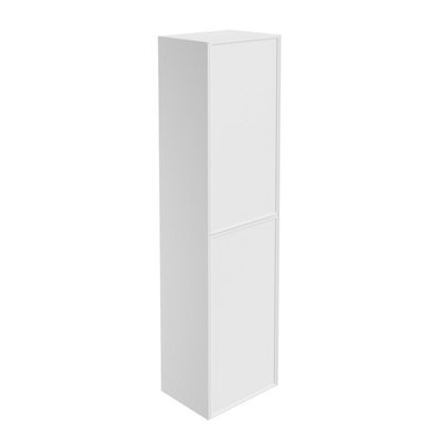 Plum&clay Jenner White Wall Mounted Bathroom Tall Storage Cabinet (H)1500mm (W)400mm from B&Q