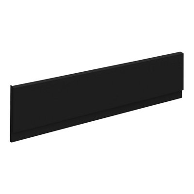 Plum&clay Norton Matt Black Front Bath Panel (W)1800mm from B&Q