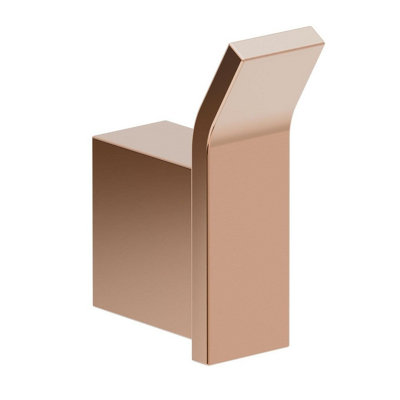 Plum&clay Emilia Bathroom Wall Mounted Brushed Bronze Single Robe Hook from B&Q