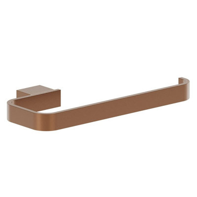 Plum&clay Emilia Bathroom Wall Mounted Brushed Bronze Towel Holder Bar from B&Q