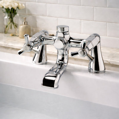 Plum&clay Marena Chrome Bath Filler Mixer Tap from B&Q