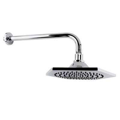 Plum&clay Marena Chrome Fixed Rainfall Shower Head 200mm from B&Q