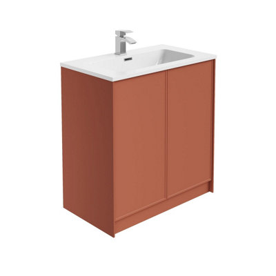 Plum&clay Jenner Clay Freestanding Vanity Unit & Basin Set (W)800mm (H)855mm from B&Q