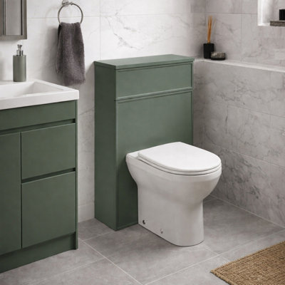 Plum&clay Jenner Green Back To Wall Toilet Wc Unit from B&Q