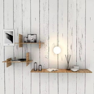 Retro White Wood Wallpaper Roll 45X1000Cm Peel And Stick from B&Q