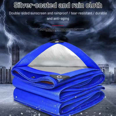 2X5M Heavy Duty Waterproof Tarpaulin Outdoor Sunshade And Rainproof Cover from B&Q