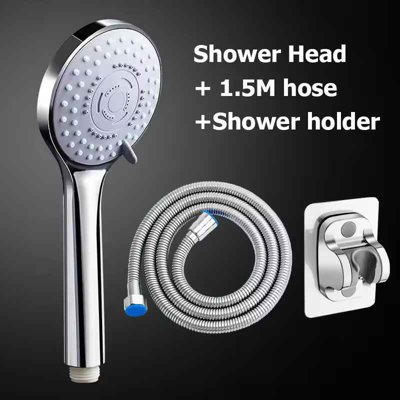 5 Mode High Pressure Shower Set Rainfall And Handheld from B&Q