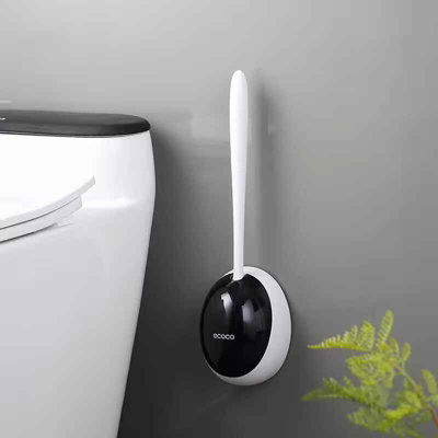  - Silicone Toilet Brush Wall Mounted Holder Set