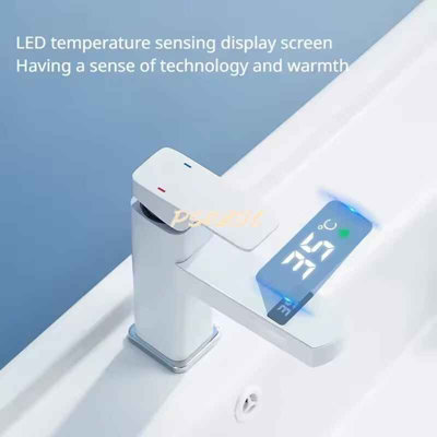 Digital Display Bathroom Mixer Tap  Hot  Cold Water Temperature Control from B&Q