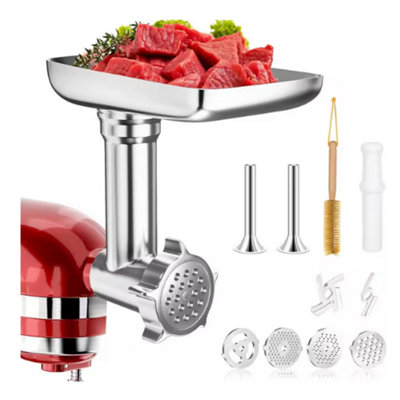  - Metal Food Grinder Attachment For Kitchenaid And Cuisinart Sm-50 Mixers