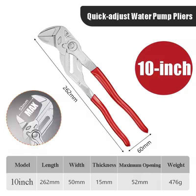 10 Inch Multifunction Pliers Wrench For Household And Plumbing from B&Q