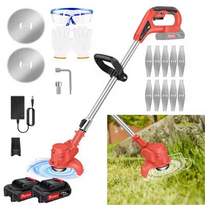 21V Cordless Weed Wacker 3 In 1 Rechargeable Weed Wacker Electric For Lawn Garden Yard,with 2Batteries from B&Q