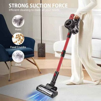 Cordless Stick Vacuum Cleaner,15000Pa Cordless Vacuum Cleaner 8 In 1,handheld Stick Vacuum With Led Light,3000Mah Battery from B&Q