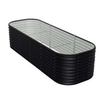Voltsify 240Cm Oval Galvanized Steel Raised Garden Bed from B&Q