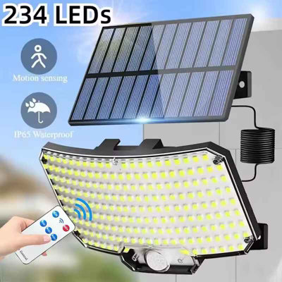 2Pcs Solar Motion Sensor Led Garden Wall Lights Ip65 Waterproof 3 Modes from B&Q