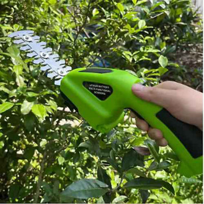 2 In 1 Cordless Electric Hedge Trimmer Rechargeable from B&Q