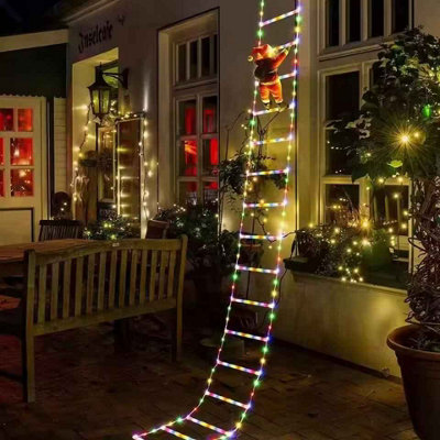3M Santa Climbing Ladder Led String Lights Usb8 ModesXmas Tree And Garden Decor from B&Q