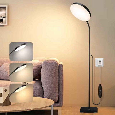 Dimmable Led Floor Lamp With Flexible Gooseneck For Reading And Indoor Use from B&Q