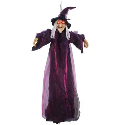 Life Size Animated Talking Witch Halloween Decoration from B&Q
