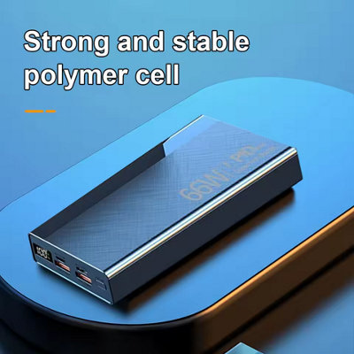 B&Q 10000Mah Fast Charge Power Bank With Lcd , Usb Portable Battery