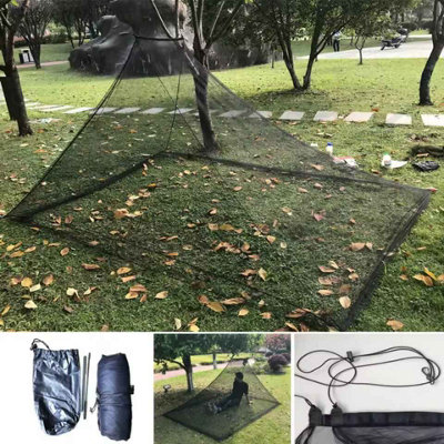  - Black Camping Mosquito Net Tent Family Size 240X180X130Cm Portable Outdoor