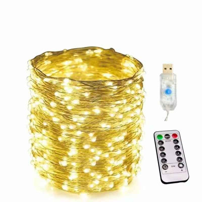 30M Usb Led Fairy String Lights 300 Leds With Remote And 8 Modes from B&Q